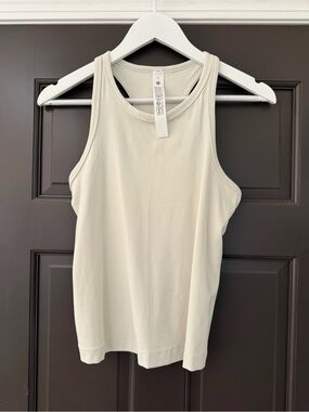 Lululemon Bone Align Waist Length Tank Bone 8 Nulu NWOT